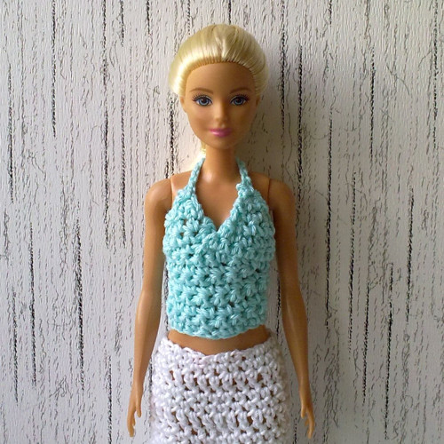 Oblečky pro Barbie - top, sukně — foto 2