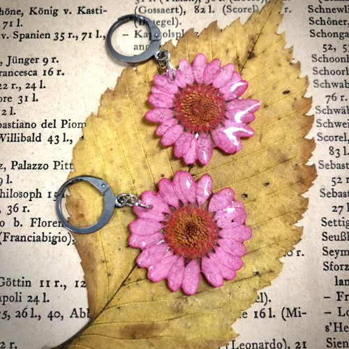 Náušnice z kopretin — foto 2