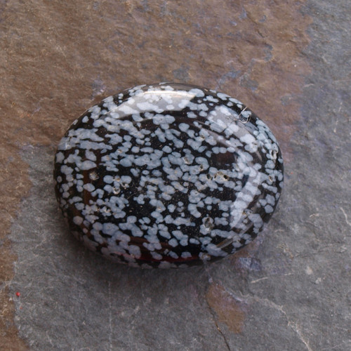 Obsidián vločkový,placka — foto 2