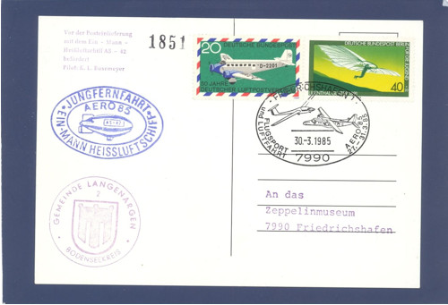 Aero 85 - Aerofilatelie — foto 2