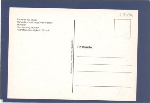 Vlak, DB Baureihe 420 - Cartes maximum — foto 2