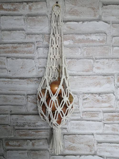 Macramé síťka na ovoce/zeleninu — foto 3