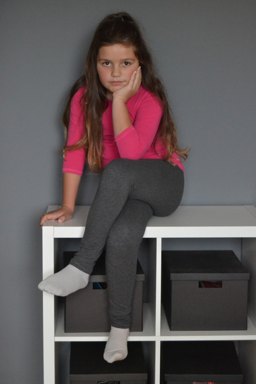 Legínky tmavě šedé — foto 2