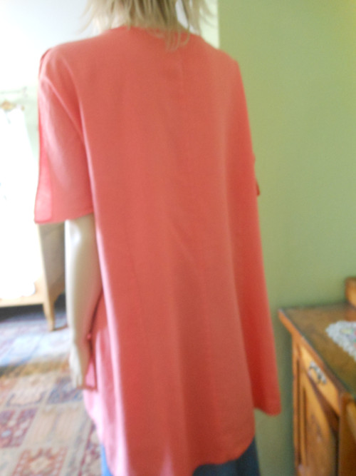 Boho vyšívaná lněná tunika, vel.UNI — foto 5