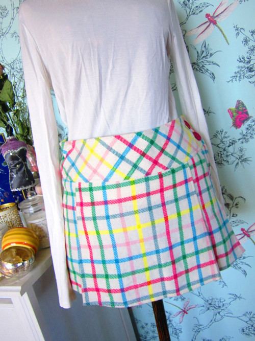 Minisukně retro káro Twiggy — foto 5