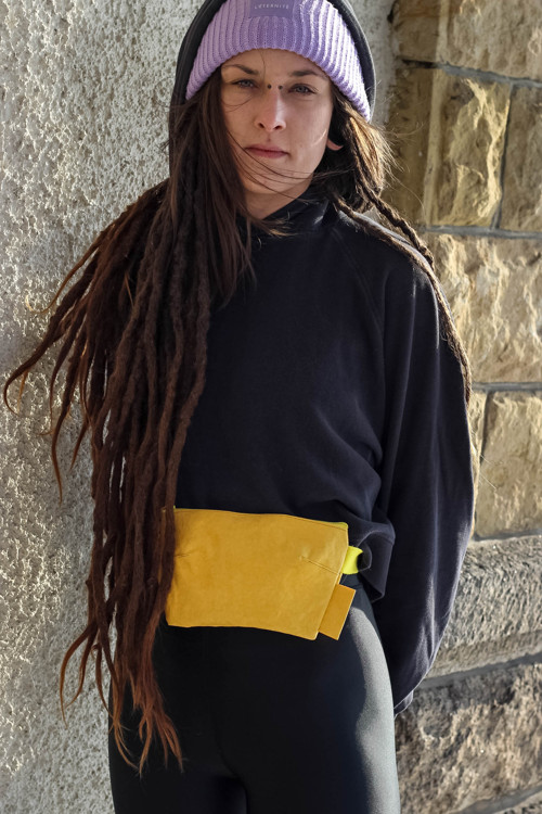 Papírová ledvinka // yellow mini — foto 3