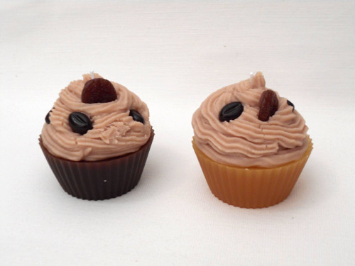 Svíčka čokoládový cupcake s kávou — foto 4