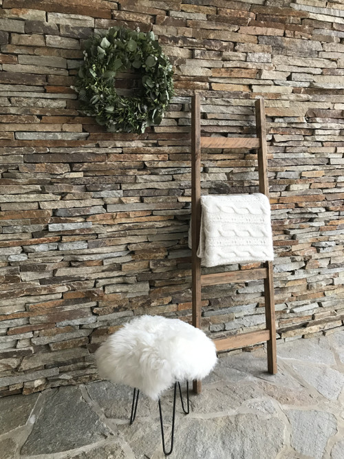 Stylový dřevěný žebřík — foto 2