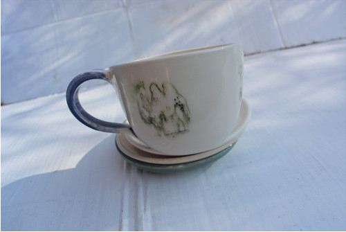 Porcelán s velbloudem, 210 ml — foto 2