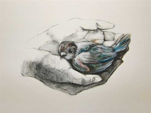 Ochráním tě - originál A3, 42cm x 30cm — foto 2