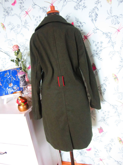 Kabát olivový, army look — foto 5