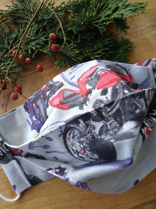 JEDNODUCHÁ dětská rouška MOTORKY — foto 4