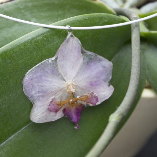 Náhrdelník orchidea — foto 5