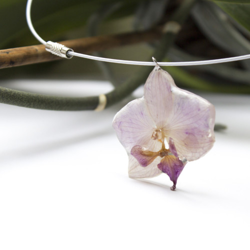 Náhrdelník orchidea — foto 4