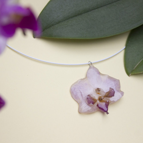 Náhrdelník orchidea — foto 2