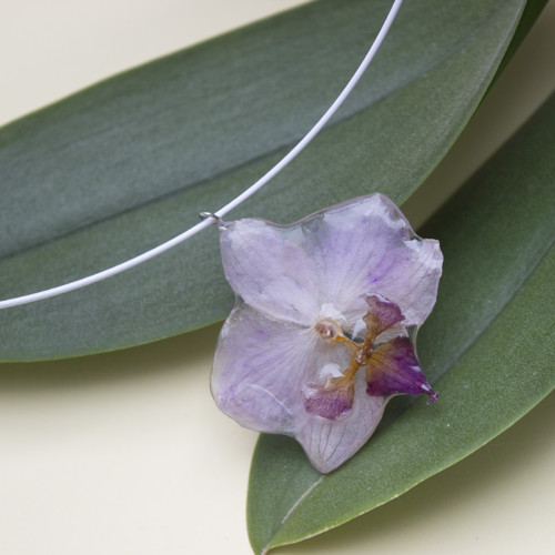 Náhrdelník orchidea — foto 3