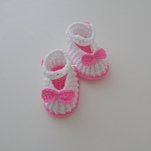 Háčkované botičky (12 cm) — foto 3