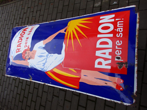 Radion pere sám - smaltovaná cedule - sleva — foto 4