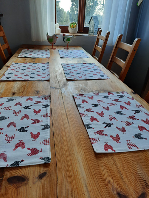 Oboustranné prostírání - Slepičky — foto 3