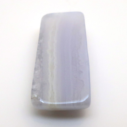 Kabošon modrý chalcedon geometrický 19mm — foto 5