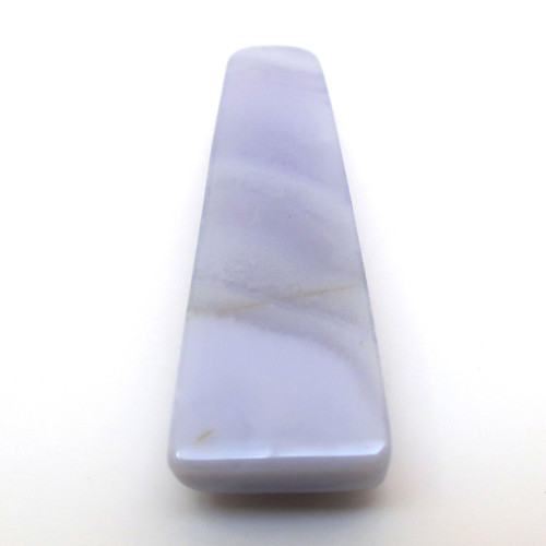 Kabošon modrý chalcedon geometrický 29mm — foto 4