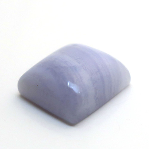Kabošon modrý chalcedon geometrický 17mm — foto 3