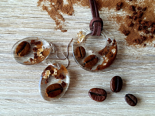 Souprava šperků "Kávový sen" — foto 5
