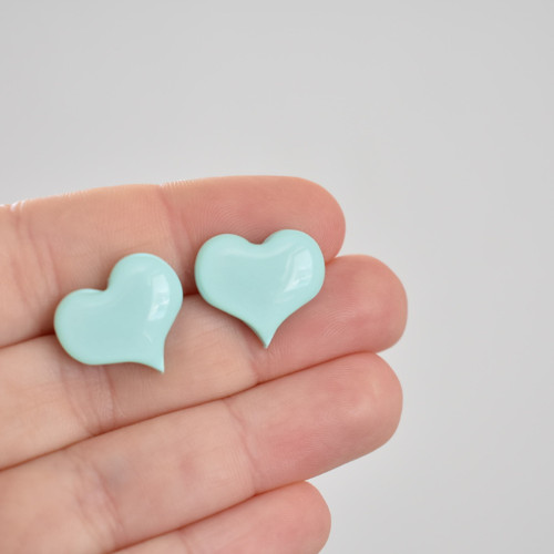 Pecky srdíčka mint - Chirurgická ocel — foto 4