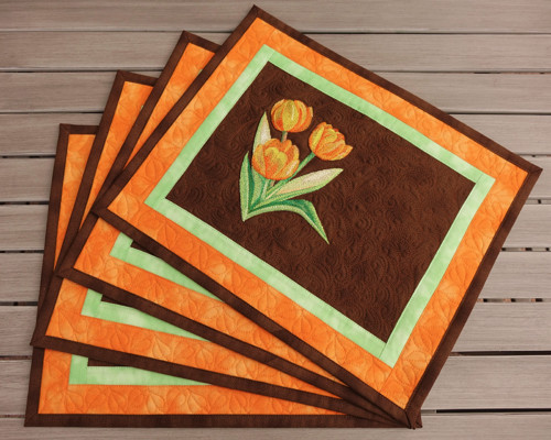 Prostírky s tulipány — foto 3