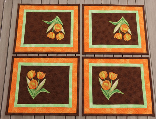 Prostírky s tulipány — foto 2