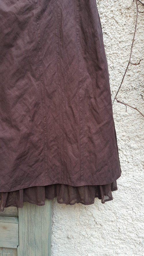 Čokoládová, retro sukně vel.40 — foto 2