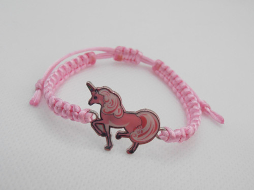 "Unicorn" - dětský náramek (macramé) — foto 3