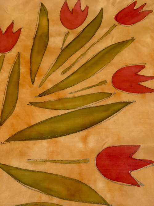 Tulipánový šátek 55x55 — foto 2
