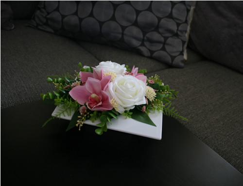 Ikebana s růžemi a orchidejemi — foto 5