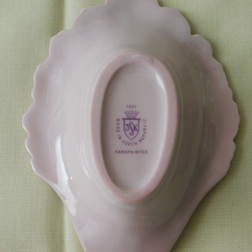 Růžový porcelán - miska na šperky — foto 3
