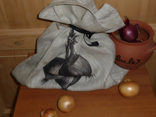 Lněný Pytlík Cibuli — foto 3