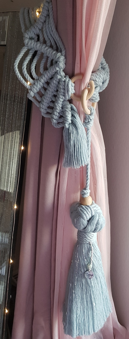 Macrame dekorativní střapec na závěs — foto 4