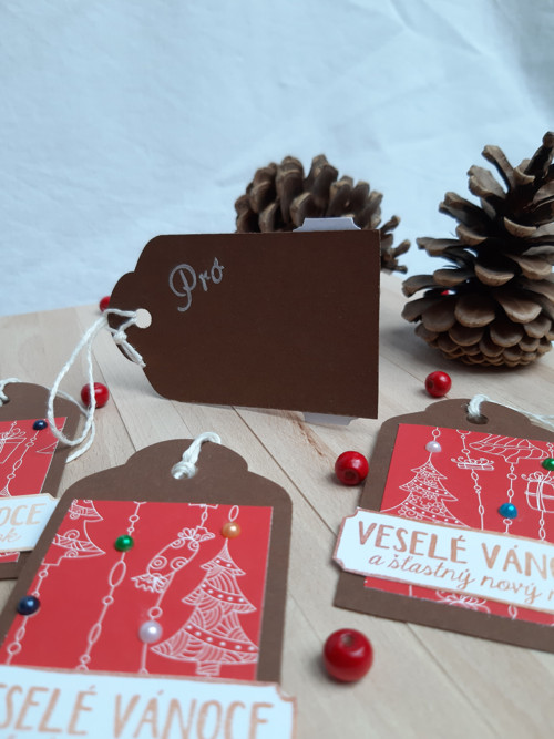 Jmenovky/Visačky "VESELÉ VÁNOCE" — foto 3