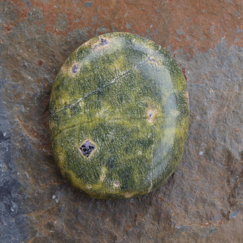 Stichtit v serpentinu, placka výběrová — foto 4