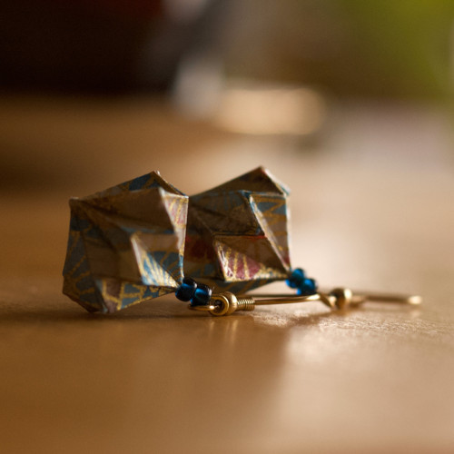 Origami náušnice "Večerní nebe" — foto 5
