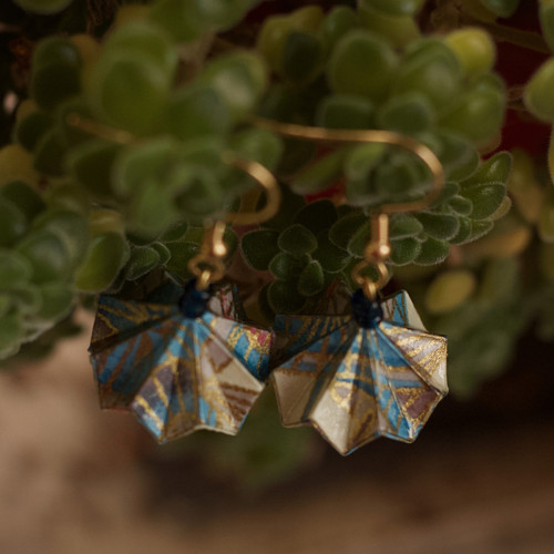 Origami náušnice "Večerní nebe" — foto 3