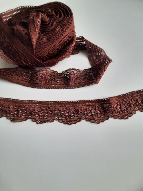 Elastická krajka hnědá — foto 2