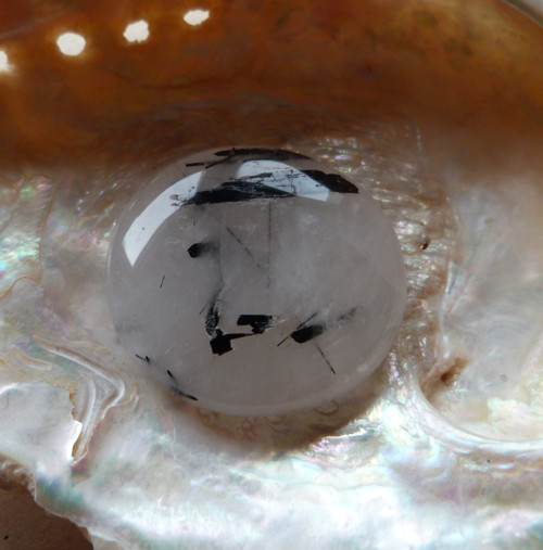Křemen - turmalín - skoryl - 3,4 cm — foto 6