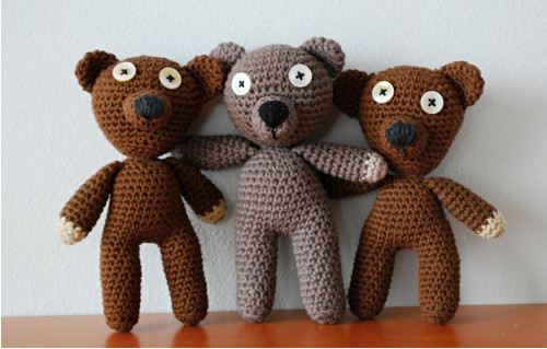 Háčkovaný medvídek Mr Bean Teddy — foto 4