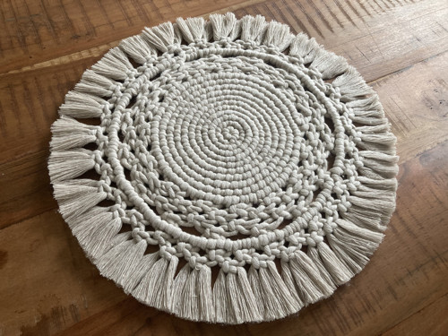Macramé dečka béžová — foto 2
