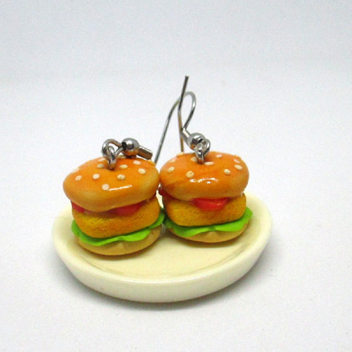 Náušnice cheesburgery — foto 2