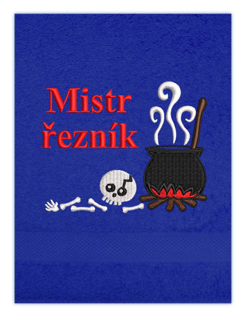 Osuška s výšivkou - Kanibal — foto 4
