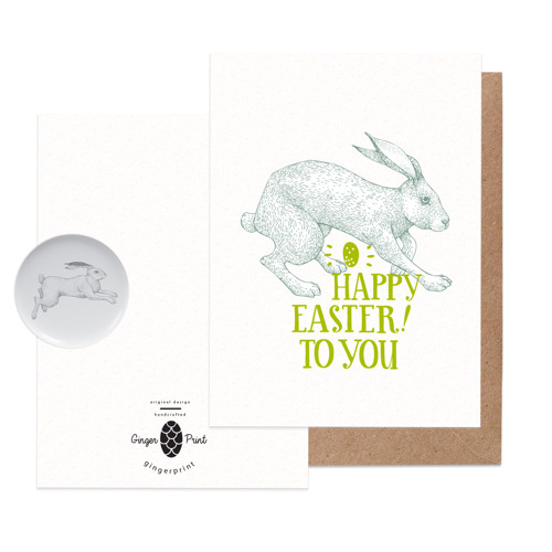 Přání Aesthetic Rabbit Hello Spring — foto 3