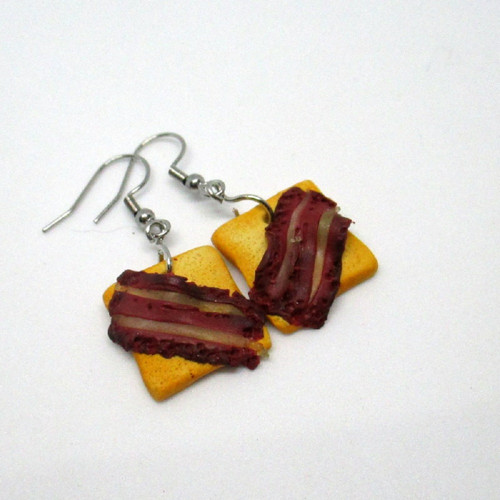Náušnice toastový chléb a slanina — foto 2