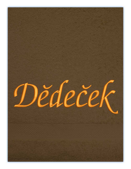 Osuška s výšivkou - Dědeček — foto 4